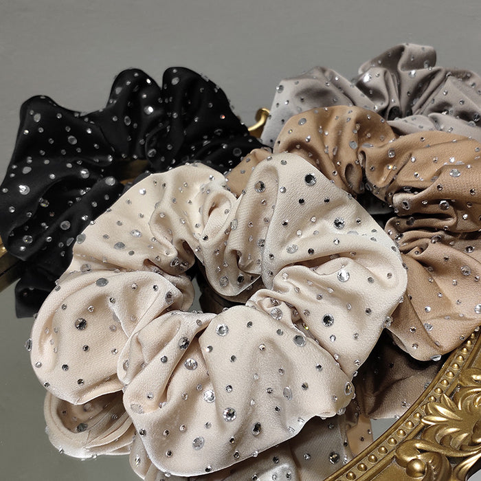 Wholesale Hair Scrunchies Cloth Rhinestone Flash Diamond Temperament Elegant JDC-HS-TOC007