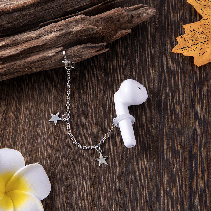 Wholesale wireless bluetooth earphone anti-lost chain no hole ear clip MOQ≥2 JDC-ES-Fangt018