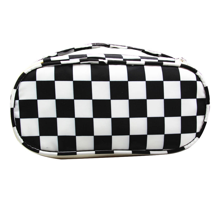 Wholesale Pencil Bags Nylon Classic Milk Pattern Black and White Checkerboard JDC-PB-Donglej009