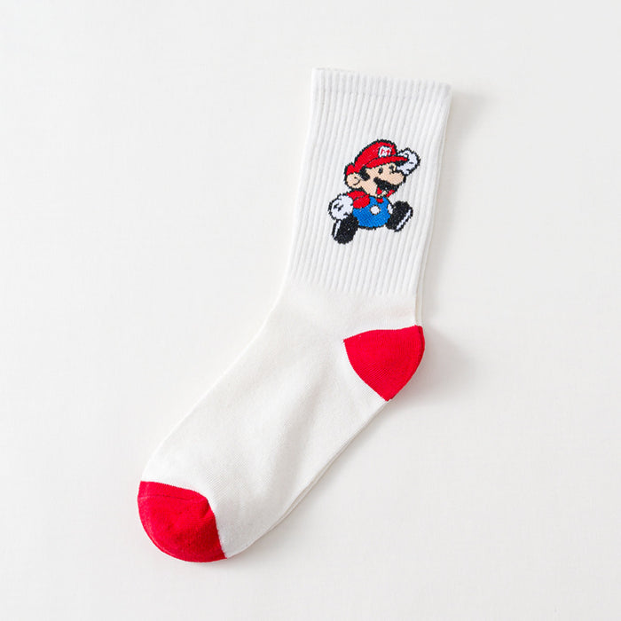 Jewelry WholesaleWholesale color cute cartoon candy color stockings high top JDC-SK-XiaoYi005 Sock 小蚁 %variant_option1% %variant_option2% %variant_option3%  Factory Price JoyasDeChina Joyas De China