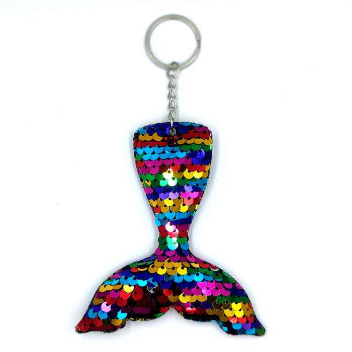 Jewelry WholesaleWholesale Sequin Mermaid Tail Keychain JDC-KC-QiShi002 Keychains 奇释 %variant_option1% %variant_option2% %variant_option3%  Factory Price JoyasDeChina Joyas De China