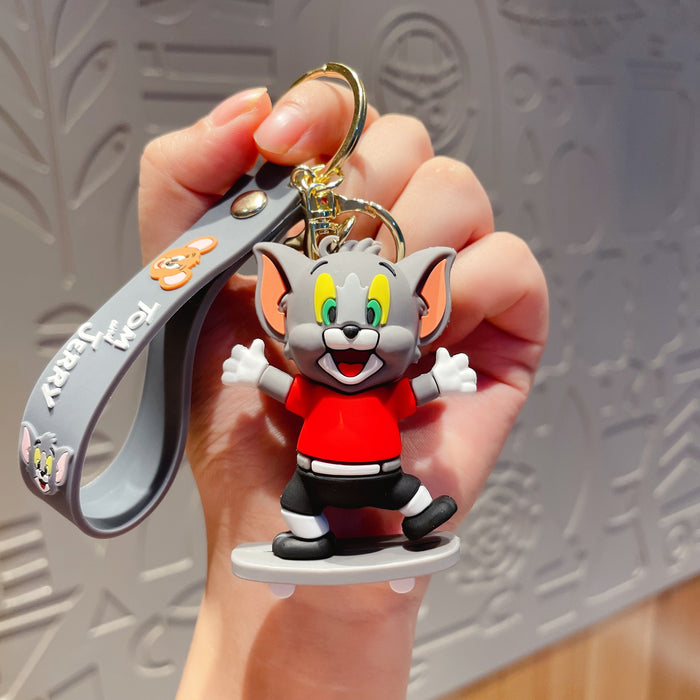 Wholesale Silicone Cute Cartoon Keychain JDC-KC-Chaow005