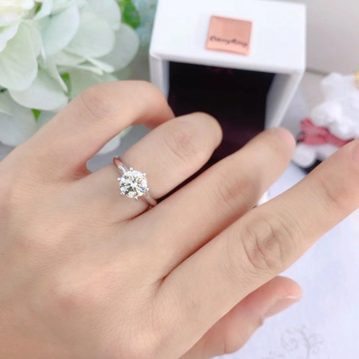 Jewelry WholesaleWholesale S925 silver morsonite ring JDC-RS-BLX083 Rings 宝来兴 %variant_option1% %variant_option2% %variant_option3%  Factory Price JoyasDeChina Joyas De China