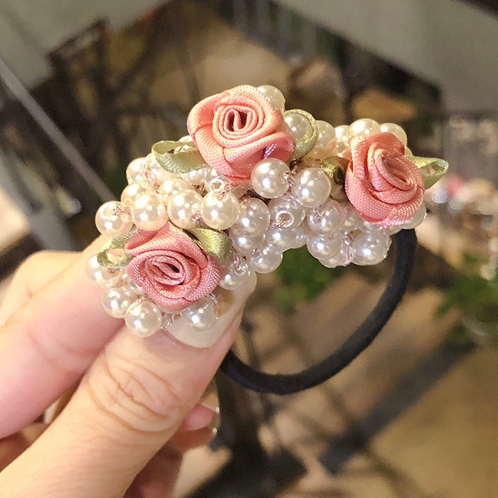 Jewelry WholesaleWholesale hand-strung pearl hair band JDC-HS-HaoF001 Hair Scrunchies 浩福 %variant_option1% %variant_option2% %variant_option3%  Factory Price JoyasDeChina Joyas De China