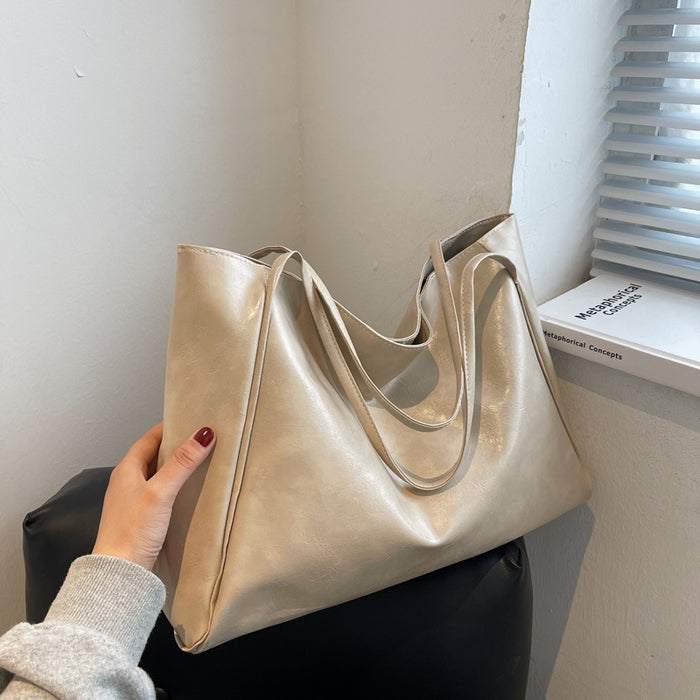 Jewelry WholesaleWholesale solid color Tote Bag bright face large capacity shoulder bag JDC-SD-Juyou009 Shoulder Bags 聚优品 %variant_option1% %variant_option2% %variant_option3%  Factory Price JoyasDeChina Joyas De China