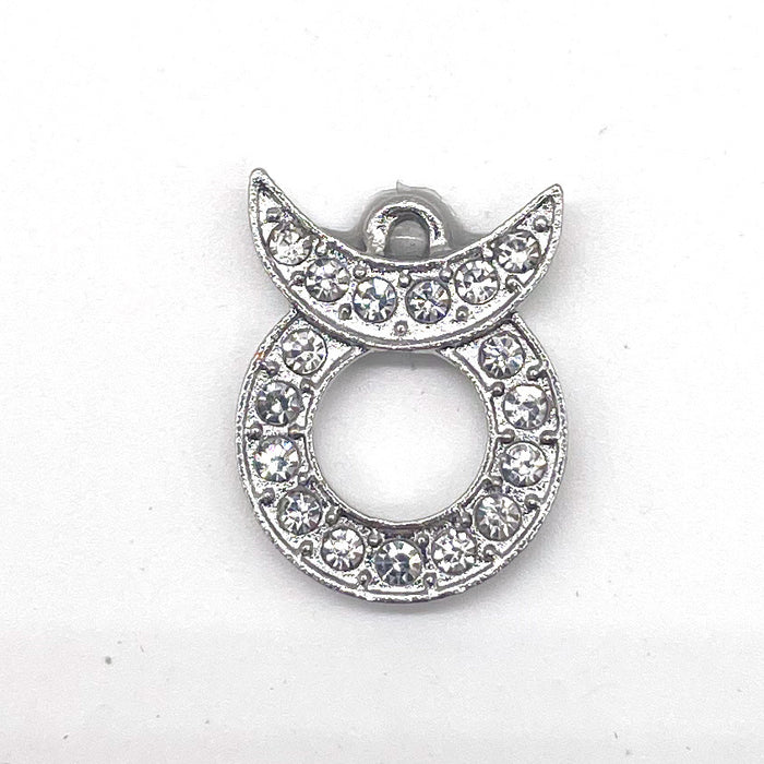 Wholesale Croc Charms Random 10pcs Twelve Constellations Alloy Diamond DIY Accessories JDC-CCS-WanX041