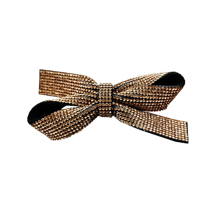 Wholesale diamond bow hairpin spring clip JDC-HC-YingY004