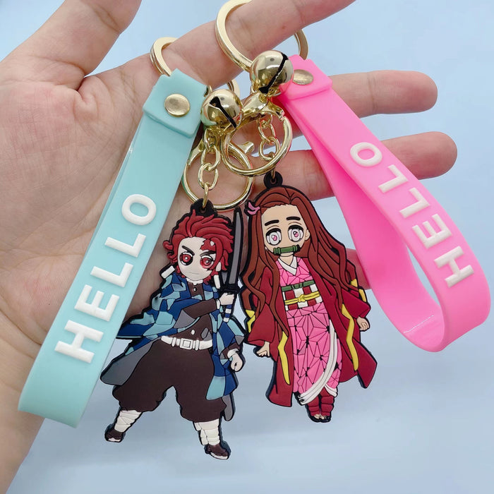 Wholesale Cartoon Keychain Cute Nezuko Cute PVC (M) MOQ≥10 JDC-KC-JuShu014