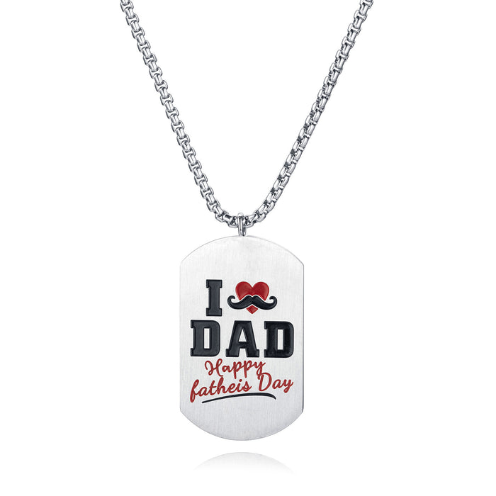 Wholesale Father's Day Dabing Stainless Steel Necklace JDC-NE-TJin001