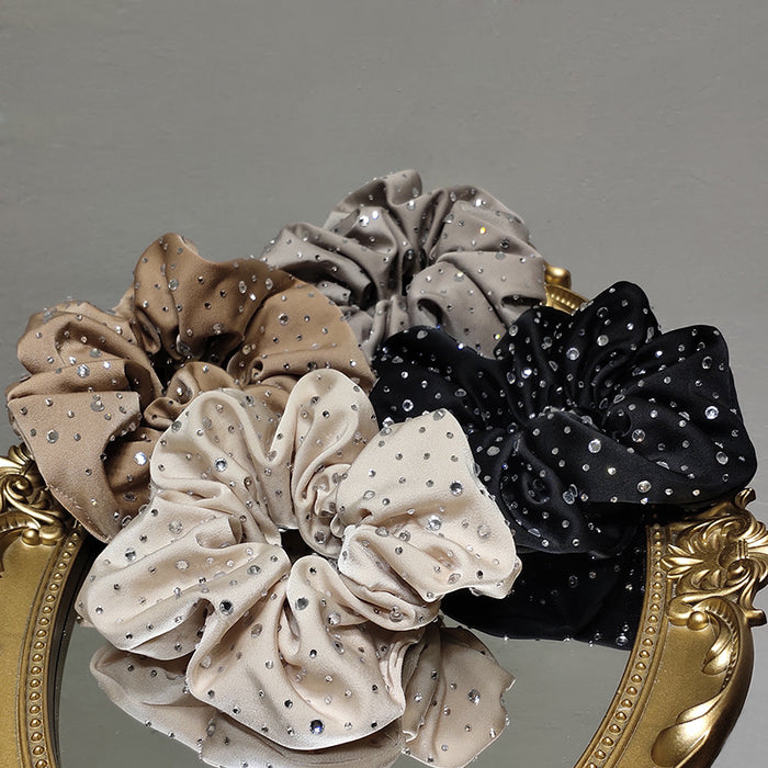 Wholesale Hair Scrunchies Cloth Rhinestone Flash Diamond Temperament Elegant JDC-HS-TOC007