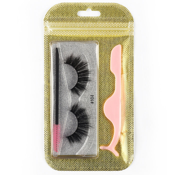 Wholesale combination 3d false eyelashes natural thick pair MOQ≥3 JDC-EY-LanJL002