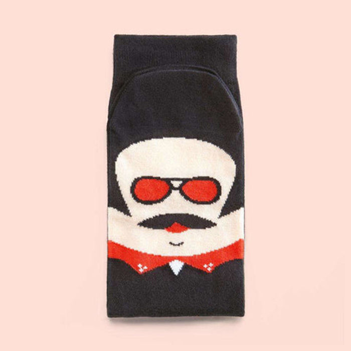 Wholesale socks fabric cartoon personality painting tide socks cotton socks JDC-SK-QAng010