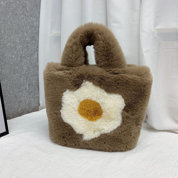 Jewelry WholesaleWholesale Flower Plush Handbag MOQ≥2 JDC-HB-XYu001 Handbags 小宇 %variant_option1% %variant_option2% %variant_option3%  Factory Price JoyasDeChina Joyas De China