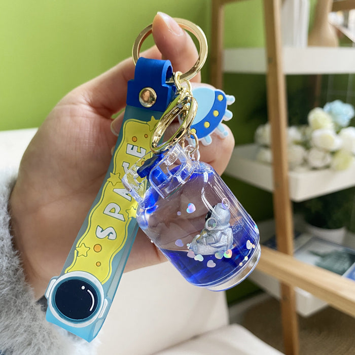 Jewelry WholesaleWholesale floating spaceman into oil acrylic keychain JDC-KC-Woan002 Keychains 沃安 %variant_option1% %variant_option2% %variant_option3%  Factory Price JoyasDeChina Joyas De China