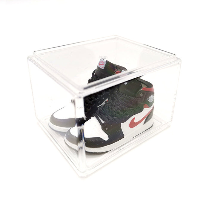 Wholesale Enamel Sneakers Plastic Transparent Box Keychains Ornaments JDC-KC-TuoH008