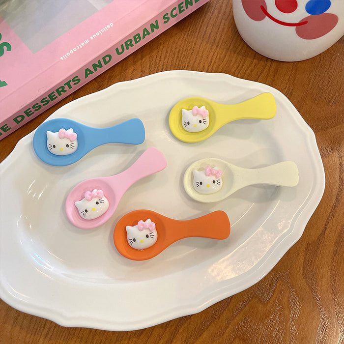 Wholesale hairpin plastic snack simulation spoon MOQ≥2 JDC-HC-WangFeng001