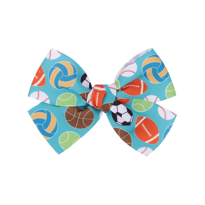 Jewelry WholesaleWholesale Kids Cartoon Printed Bow Ribbon Hair Clip JDC-HC-YL066 Hair Clips 雅伦 %variant_option1% %variant_option2% %variant_option3%  Factory Price JoyasDeChina Joyas De China