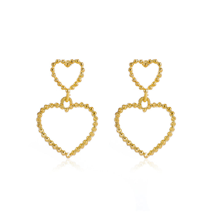 Jewelry Wholesalewholesale Heart Shaped Alloy earrings JDC-ES-D794 Earrings 晴雯 %variant_option1% %variant_option2% %variant_option3%  Factory Price JoyasDeChina Joyas De China