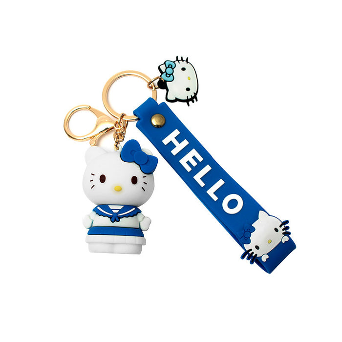 Wholesale Keychain Silicone Cute Cartoon Cat MOQ≥2 (M) JDC-KC-JBao002