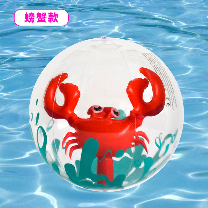 Wholesale Inflatable Beach Ball 3D Ball Thickened PVC Cartoon Toy Ball JDC-FT- myang001