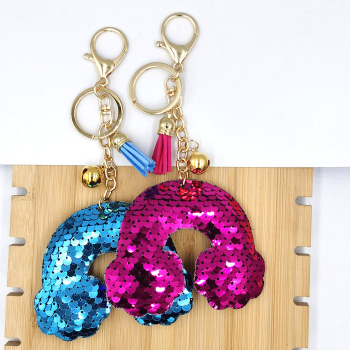 Jewelry WholesaleWholesale reflective bright patch rainbow keychain MOQ≥2 JDC-KC-QiShi022 Keychains 奇释 %variant_option1% %variant_option2% %variant_option3%  Factory Price JoyasDeChina Joyas De China