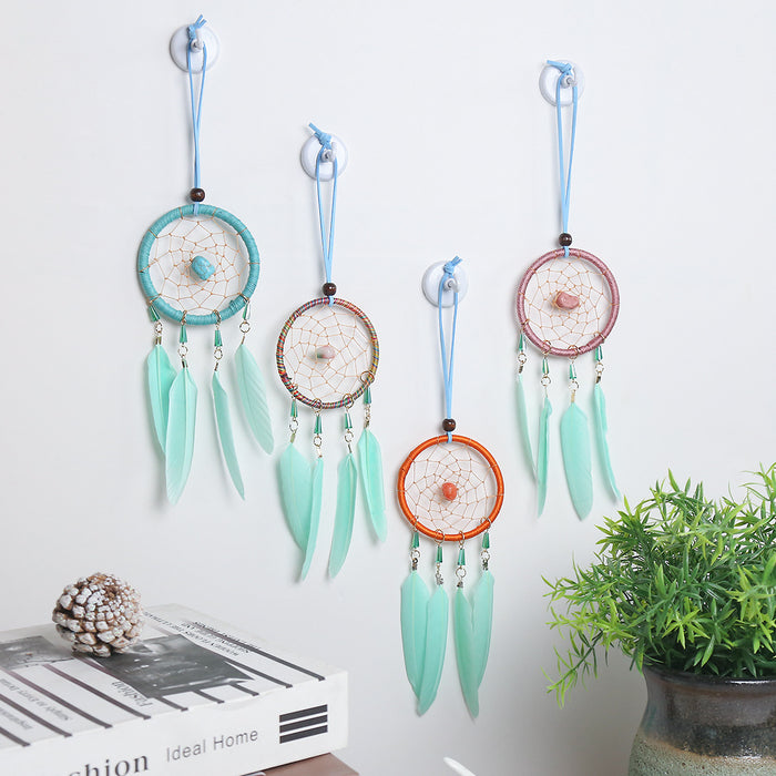 Wholesale Iron Feather Dreamcatcher Car Hanging MOQ≥2 JDC-DC-BGM003