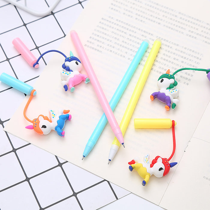 Wholesale Cartoon Pony Silicone Plastic Ballpoint Pen JDC-BP-Liuj013