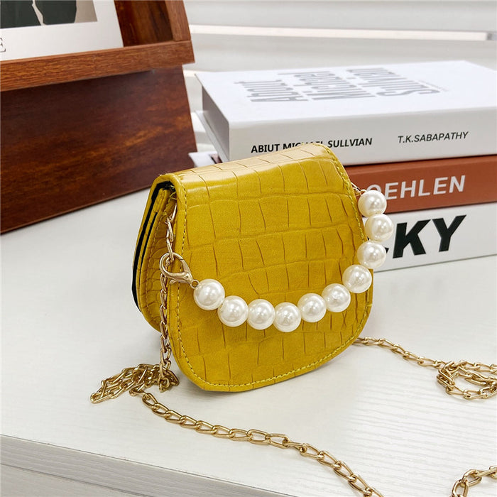 Jewelry WholesaleWholesale children's pearl chain tote bag JDC-HB-KM019 Handbags 卡曼 %variant_option1% %variant_option2% %variant_option3%  Factory Price JoyasDeChina Joyas De China