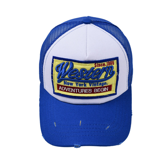 Wholesale Patch Baseball Mesh Cap Western Hat MOQ≥2 JDC-FH-WenR018