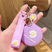 Jewelry WholesaleWholesale Small Daisy Makeup Mirror Silicone Keychain JDC-KC-FeiRun019 Keychains 飞润 %variant_option1% %variant_option2% %variant_option3%  Factory Price JoyasDeChina Joyas De China