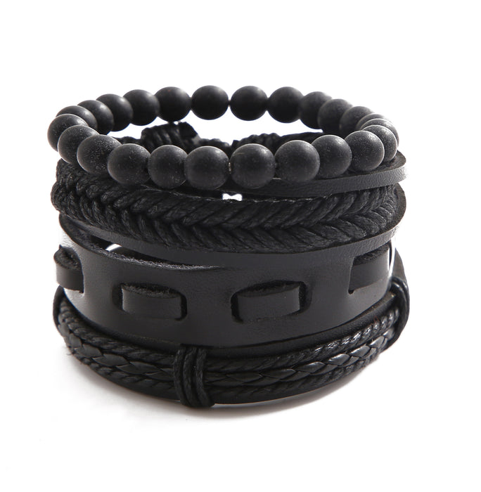 Jewelry WholesaleWholesale iron sheet black hemp rope woven leather bracelet JDC-BT-F909 Bracelet 韩之尚 %variant_option1% %variant_option2% %variant_option3%  Factory Price JoyasDeChina Joyas De China