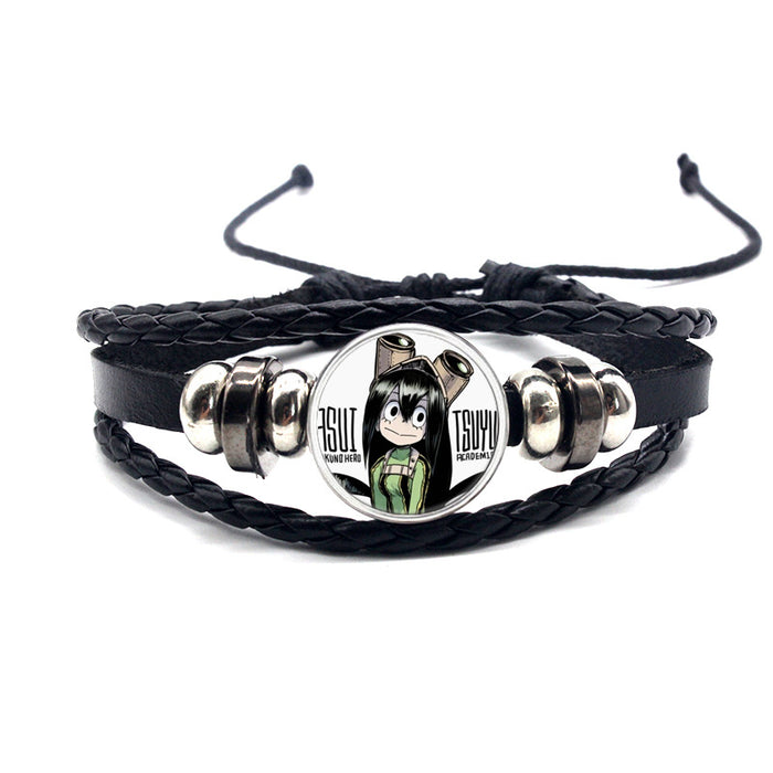 Wholesale Accessories Leather Bracelet Braided Adjustable MOQ≥2 (M) JDC-BT-YanY014