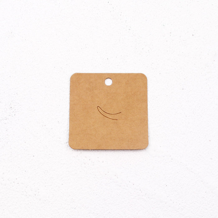 Wholesale 100 Blank Kraft Paper Earrings Bracelet Necklace Hairpin Jewelry Packaging Cards JDC-JP-GeS001