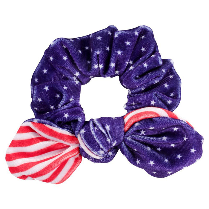 Wholesale 4th of July Independence Day Children Stitching Bow Hair Bands MOQ≥3 JDC-HS-HaiS002