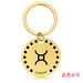 Jewelry WholesaleWholesale Zodiac Sign Gold Stainless Steel Lettered Metal Keychain JDC-KC-GangGu021 Keychains 钢古 %variant_option1% %variant_option2% %variant_option3%  Factory Price JoyasDeChina Joyas De China