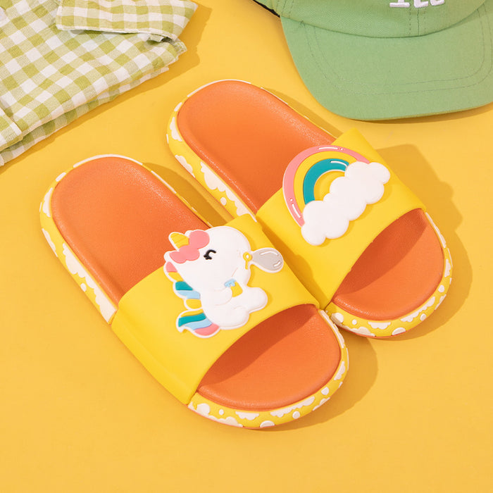 Wholesale children slippers cute rainbow JDC-SP-MKS004