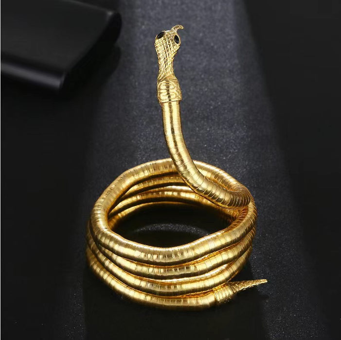 Wholesale Necklace Alloy Character Winding Snake Shape JDC-NE-XiaEr001