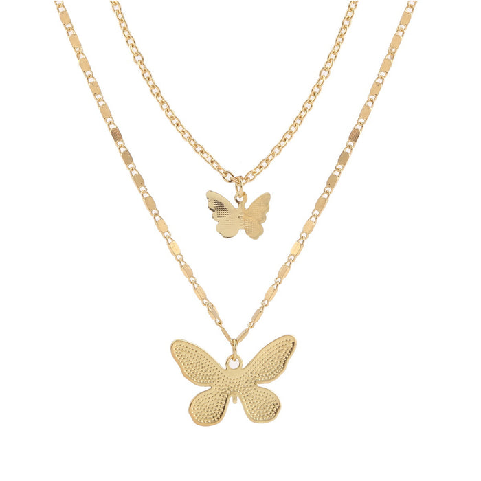 Wholesale Accessories Butterfly Clavicle Chain Simple ins Pearl Butterfly Necklace JDC-NE-ManY002