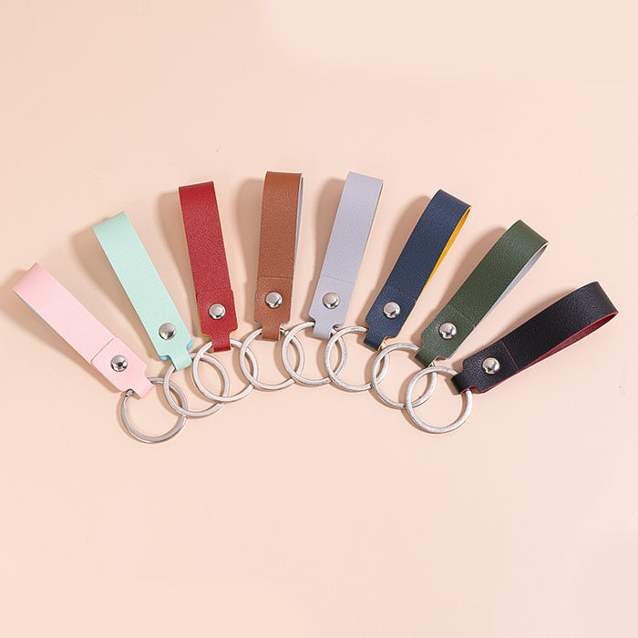 Wholesale Keychains PU Leather Business Lanyard MOQ≥2 JDC-KC-YouPeng004