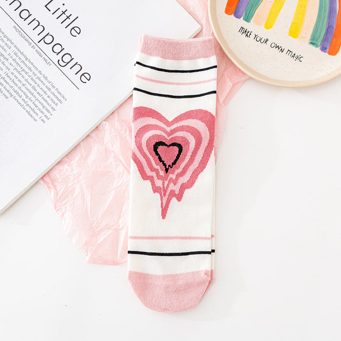 Wholesale Socks Cotton Pink Cute Bear Socks JDC-SK-JTing006