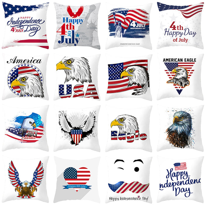 Jewelry WholesaleWholesale Independence Day Printed Pillowcase MOQ≥2 JDC-PW-Jinze002 Pillowcase 金泽华 %variant_option1% %variant_option2% %variant_option3%  Factory Price JoyasDeChina Joyas De China