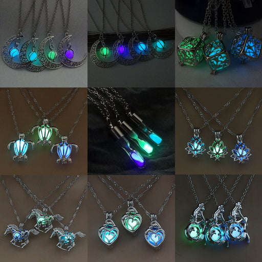 Jewelry WholesaleWholesale luminous fashion versatile luminous hollow out Necklace JDC-NE-DB005 Necklaces 逗贝 %variant_option1% %variant_option2% %variant_option3%  Factory Price JoyasDeChina Joyas De China