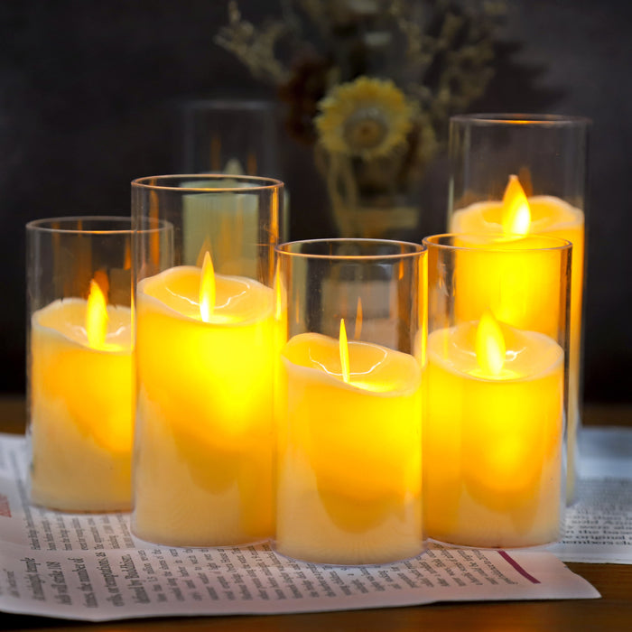 Wholesale Decorations LED Simulation Glass Cup Candle Light JDC-DCN-YouSheng001