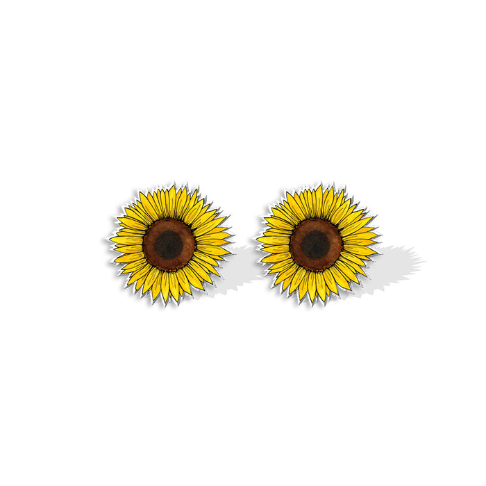 Wholesale Earring Resin Cute Flower Earring MOQ≥2 JDC-ES-XiangL027