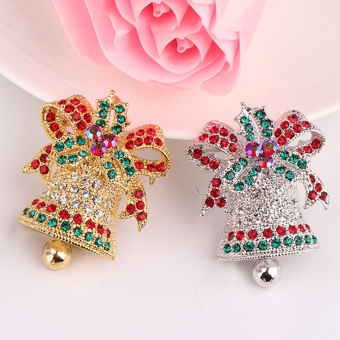 Wholesale Brooch Alloy Diamond Vintage Bells JDC-BC-ZhuiX005