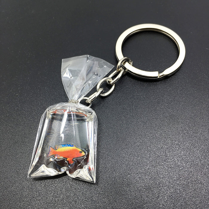 Wholesale Tropical Fish Transparent Resin Keychain MOQ≥2 JDC-KC-GSCT002