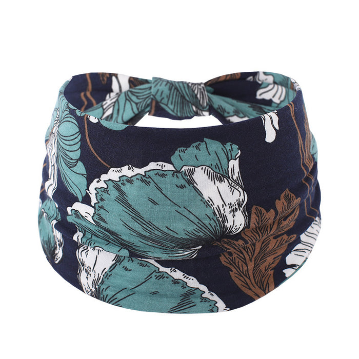 Wholesale Wide Brim Printed Fabric Headband JDC-HD-FAB002