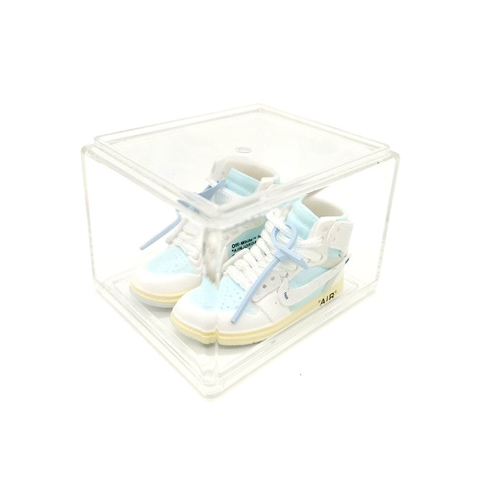 Wholesale Enamel Sneakers Plastic Transparent Box Keychains Ornaments JDC-KC-TuoH009