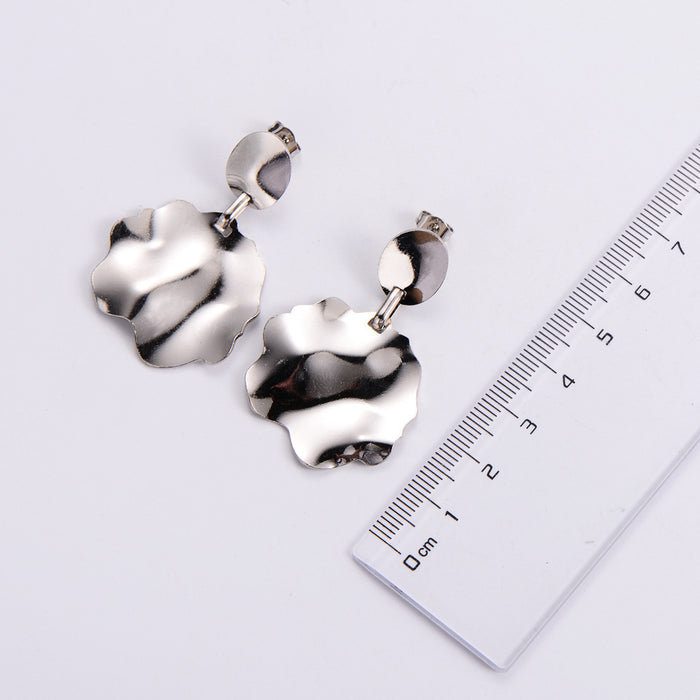 Wholesale Earrings Stainless Steel Exaggerated Large Flower Clusters MOQ≥3 JDC-ES-PREMAIMI002