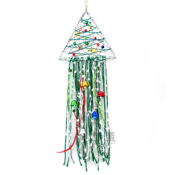 Wholesale Dream Catcher Iron Circle Christmas Tree Triangle Wind Chime Pendant with Lamp MOQ≥2 JDC-DC-MYing034